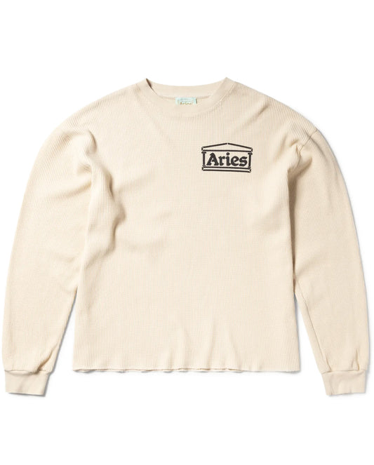 Waffle LS Tee white