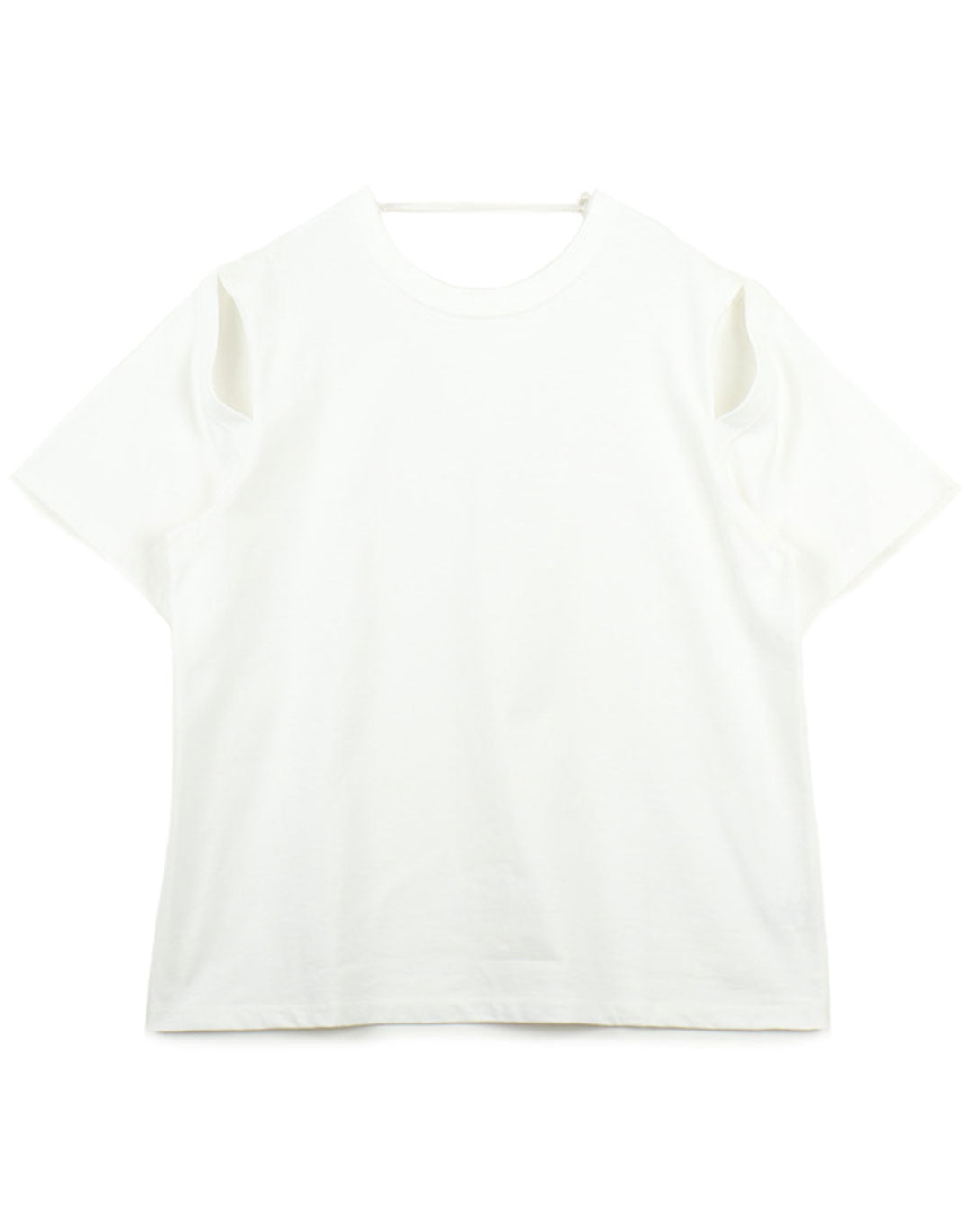 Cotton Jersey Semicricle T-shirt white
