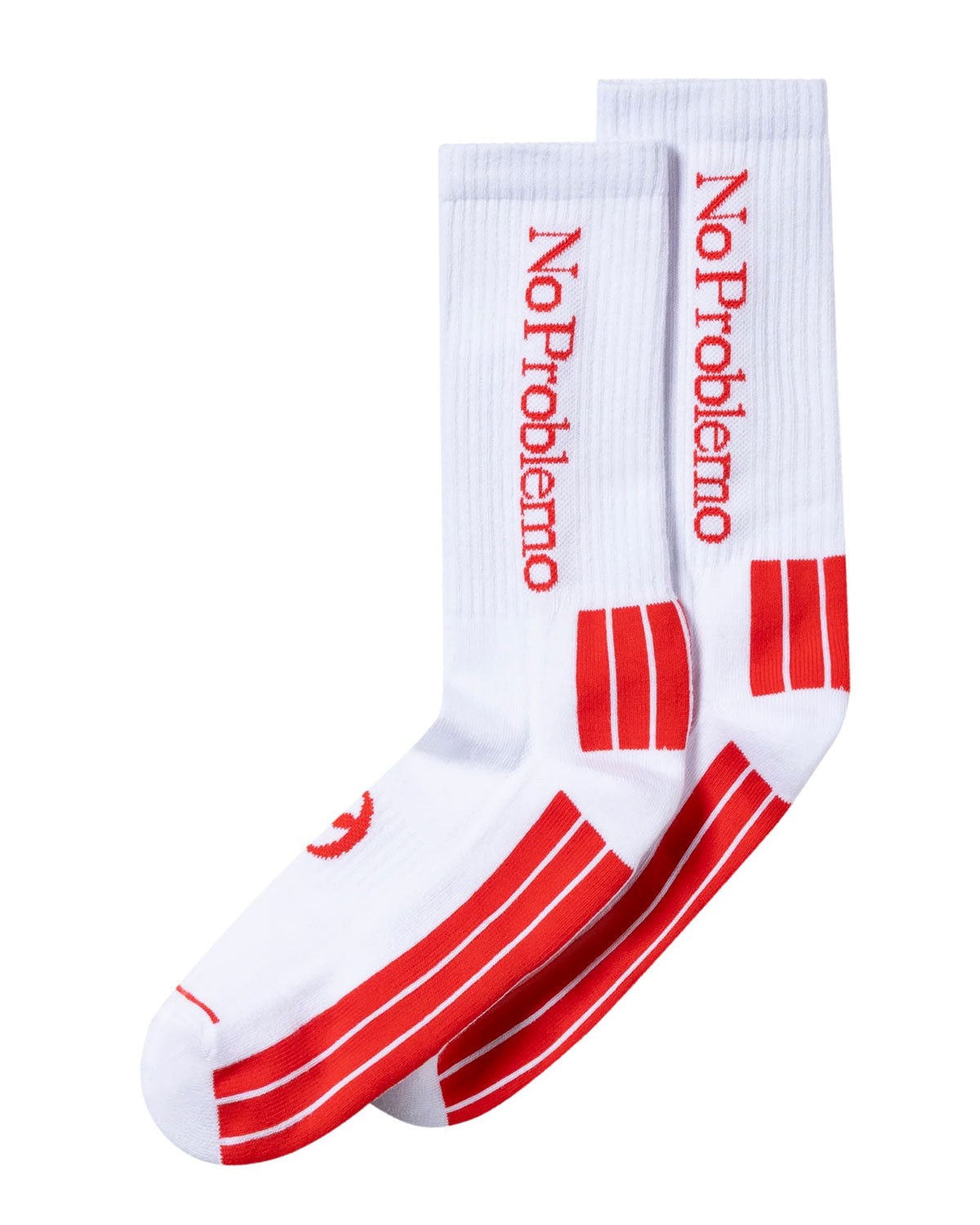 No Problemo Sock white/red