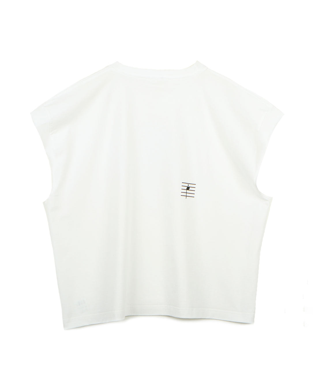 Magic,Made Visible Cut Off Print T-shirt white