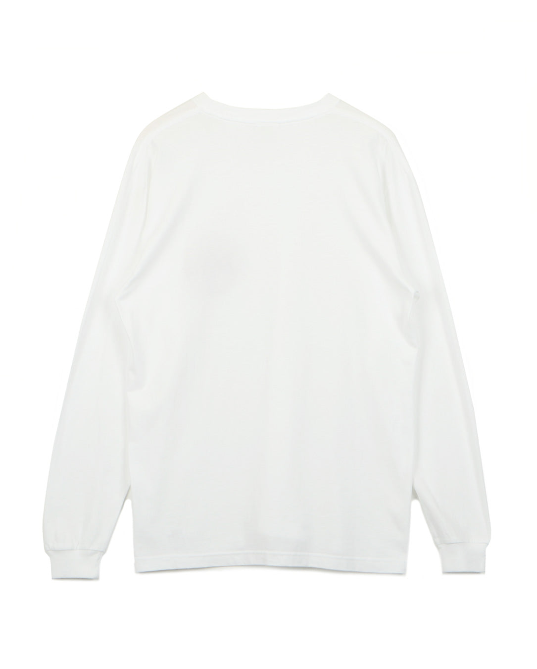 Logo Embroidery Long T-shirt white