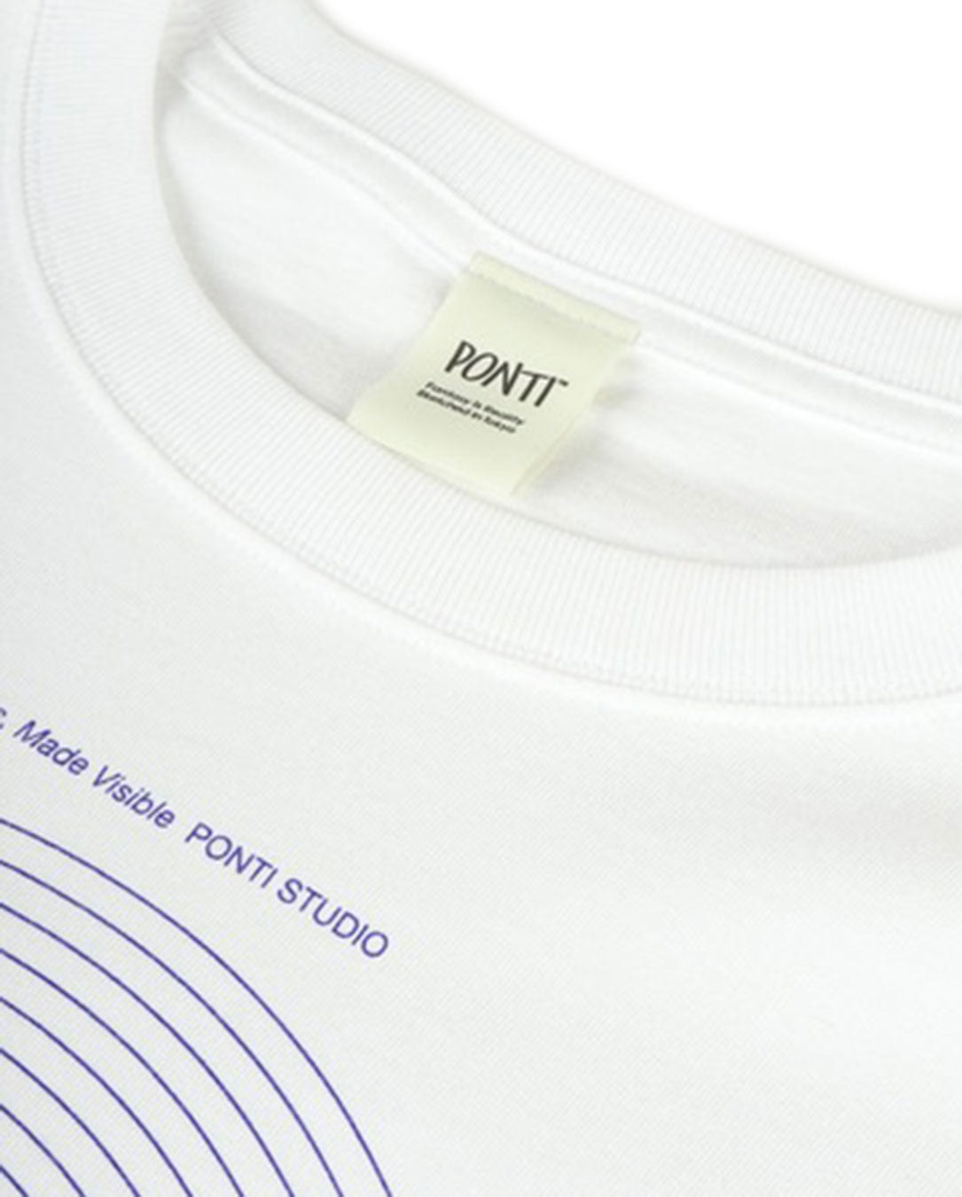 Magic,Made Visible Cut Off Print T-shirt white