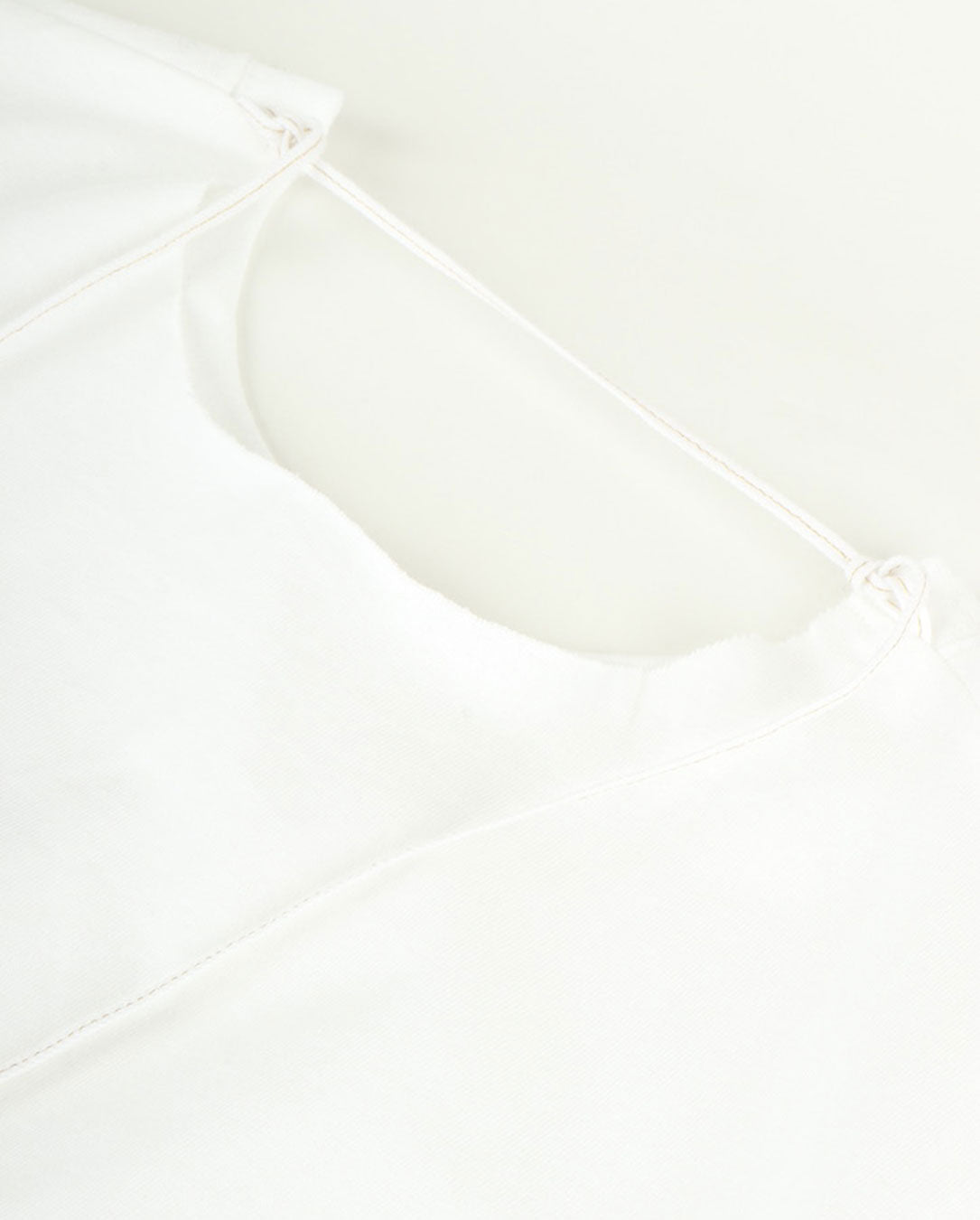 Cotton Jersey Semicricle T-shirt white