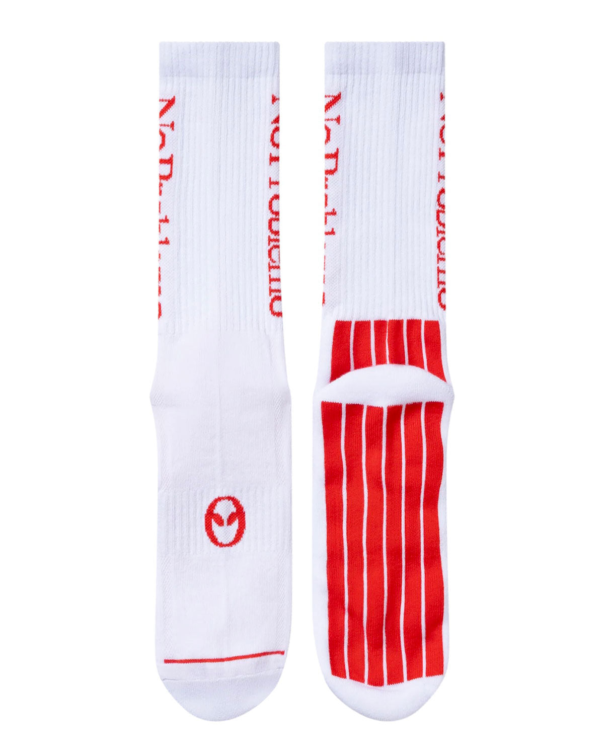 No Problemo Sock white/red
