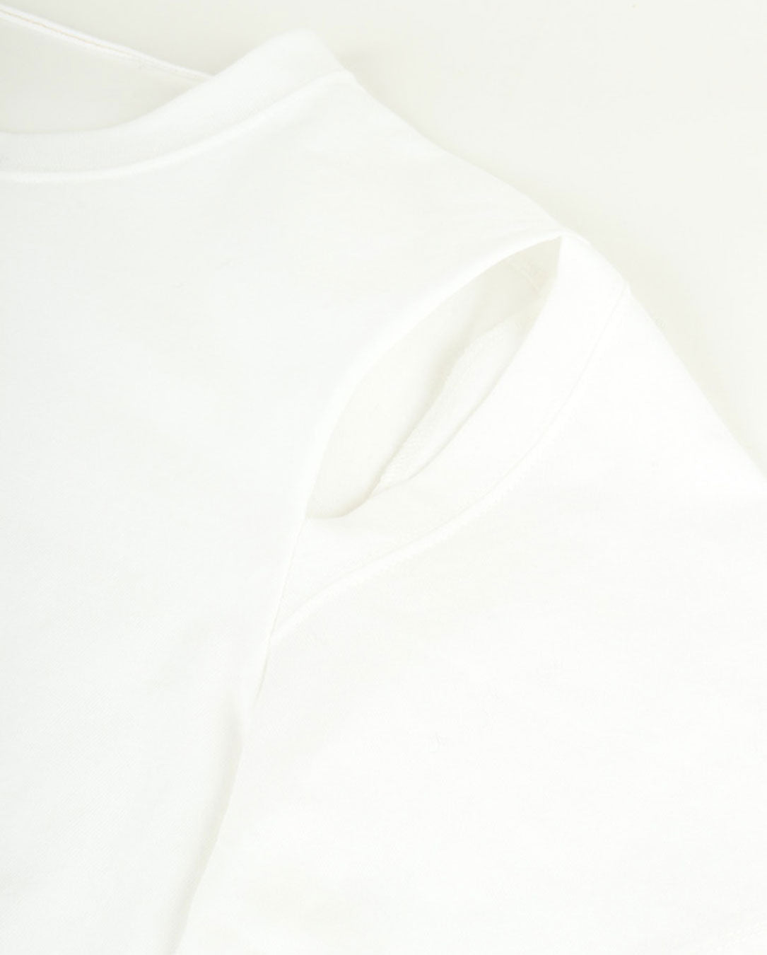 Cotton Jersey Semicricle T-shirt white