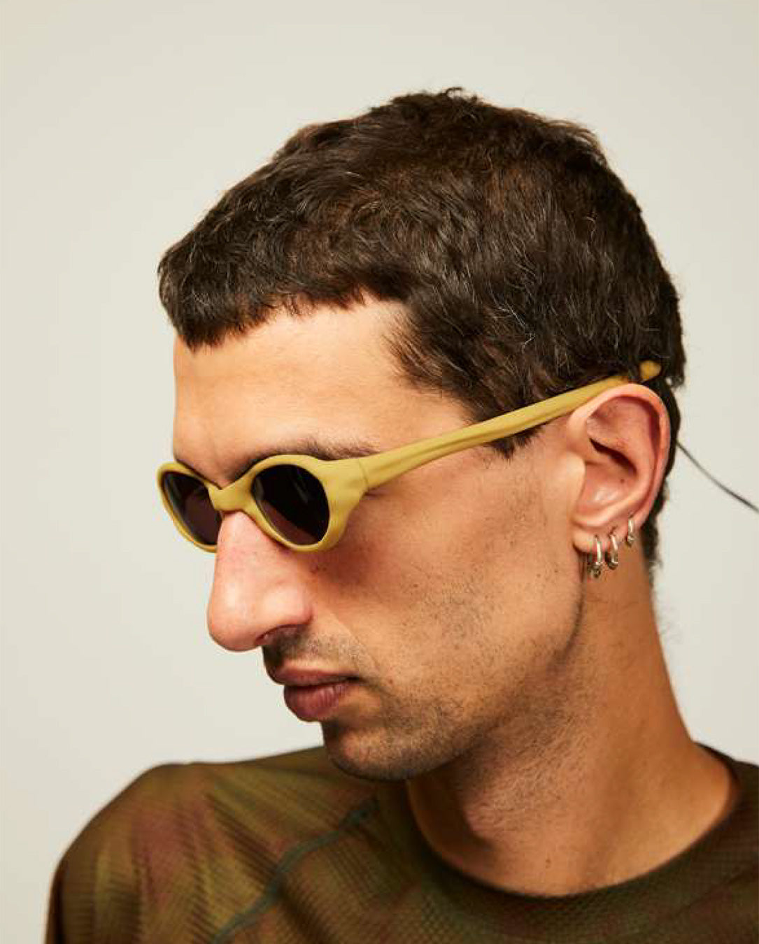 Wormholes Sunglasses mustard yellow