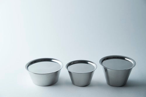 Stainless steel cup flat set