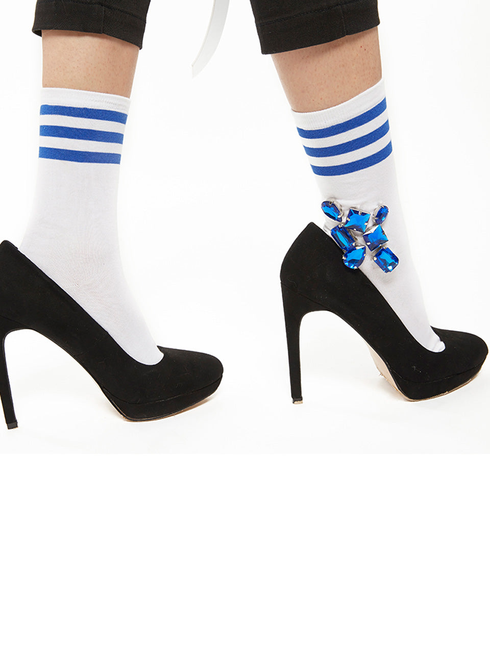 Bijoux Line Socks (blue)
