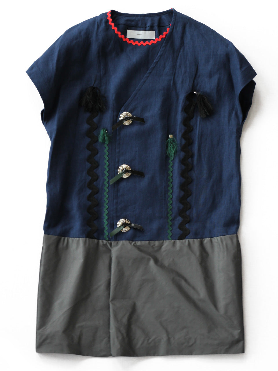 Cotton Boil Dress 1 (navy/grey)