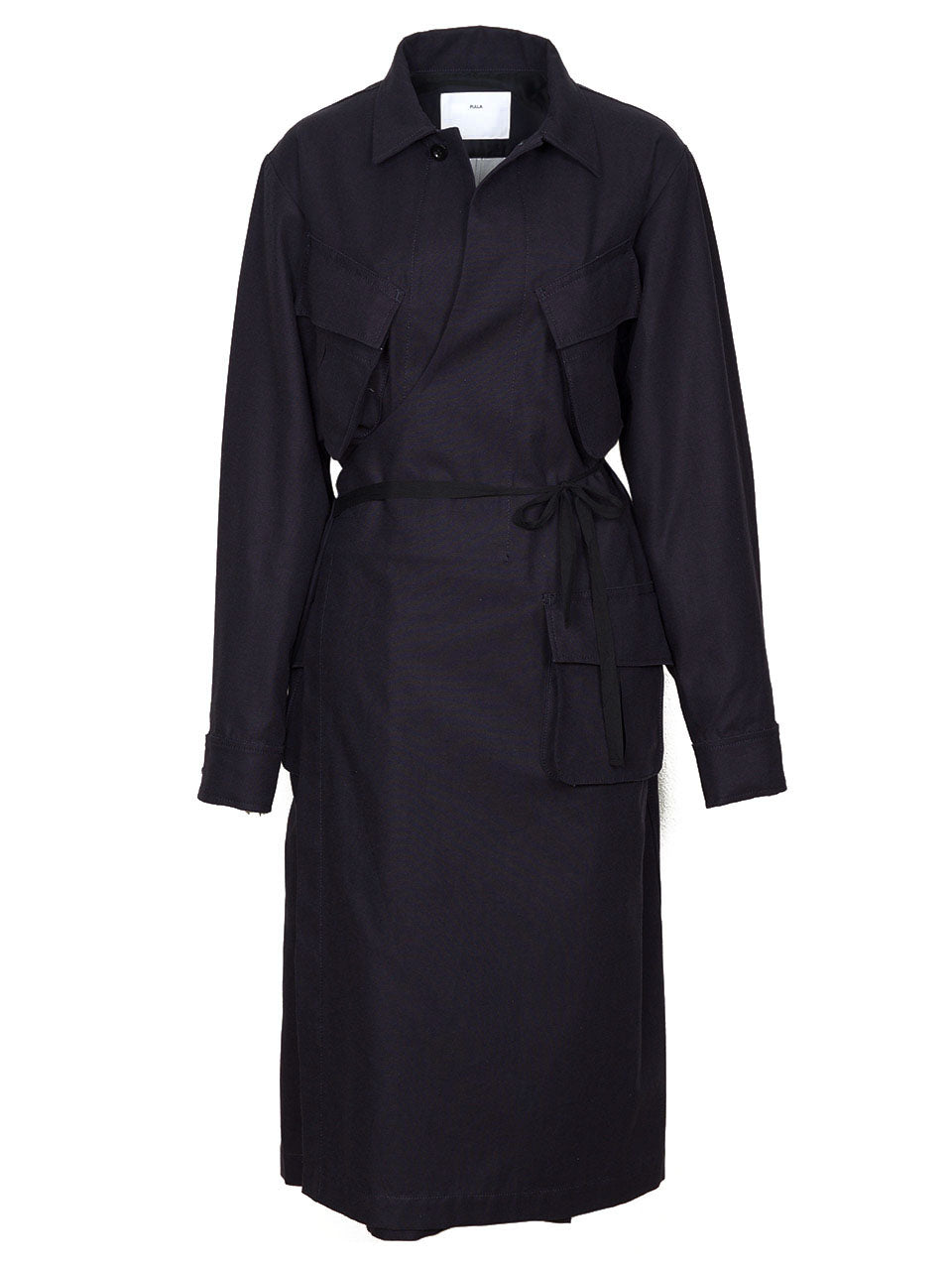Cotton Gabardine Coat (black)