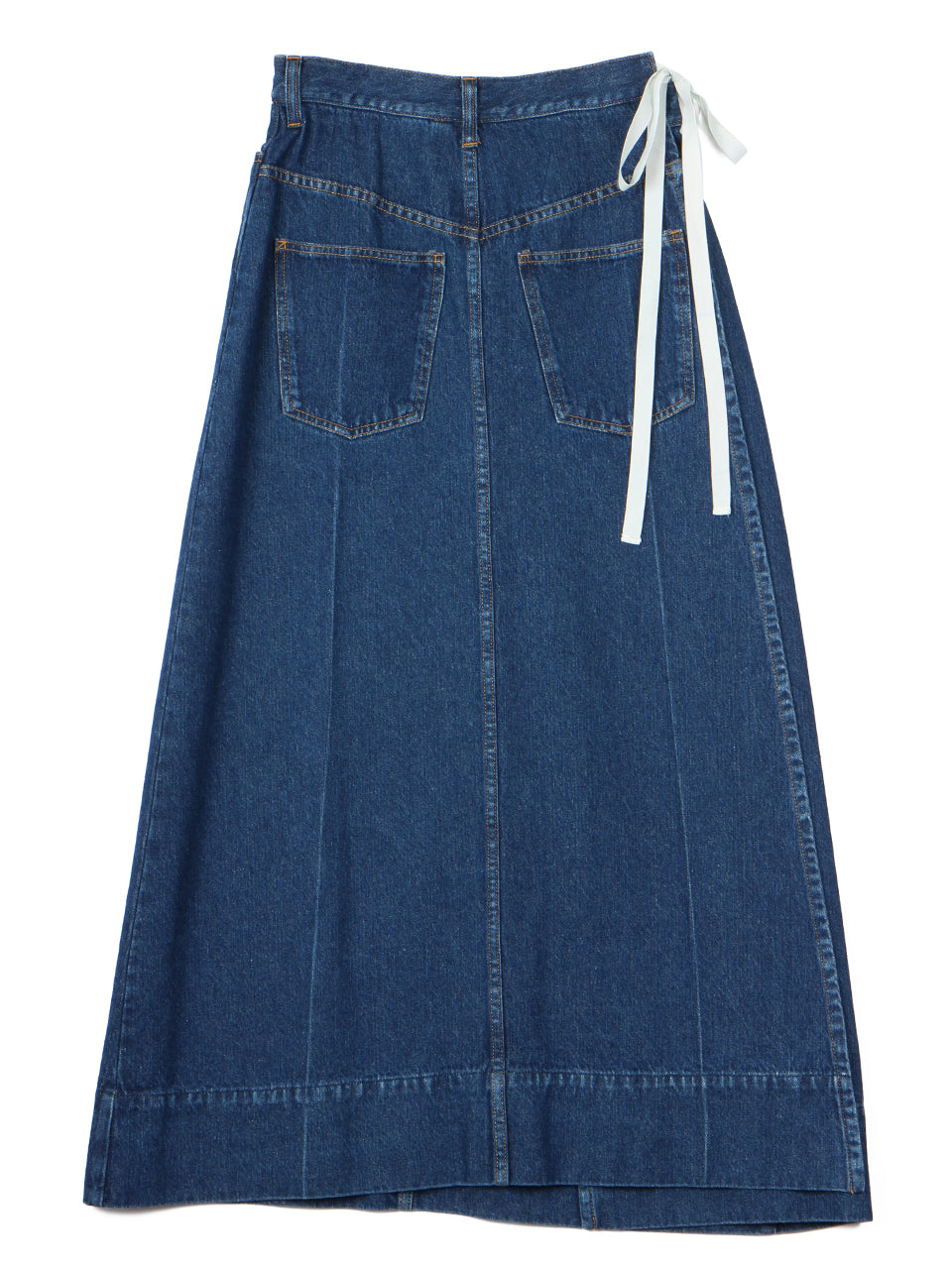 Denim Wrap Skirt (blue)
