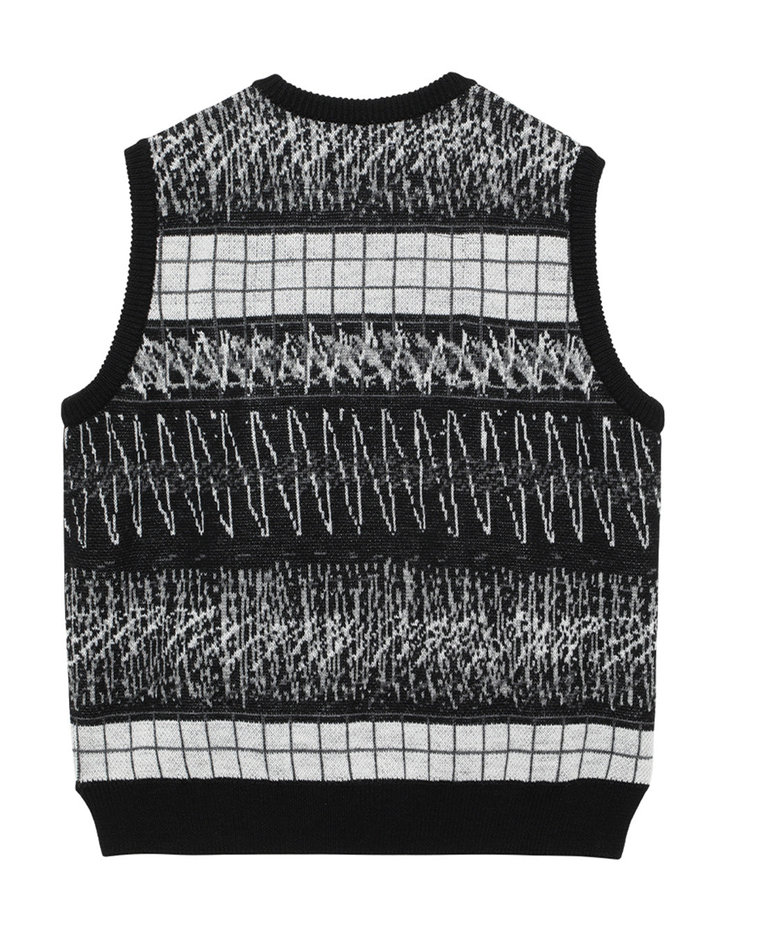Wave Line Wool Vest