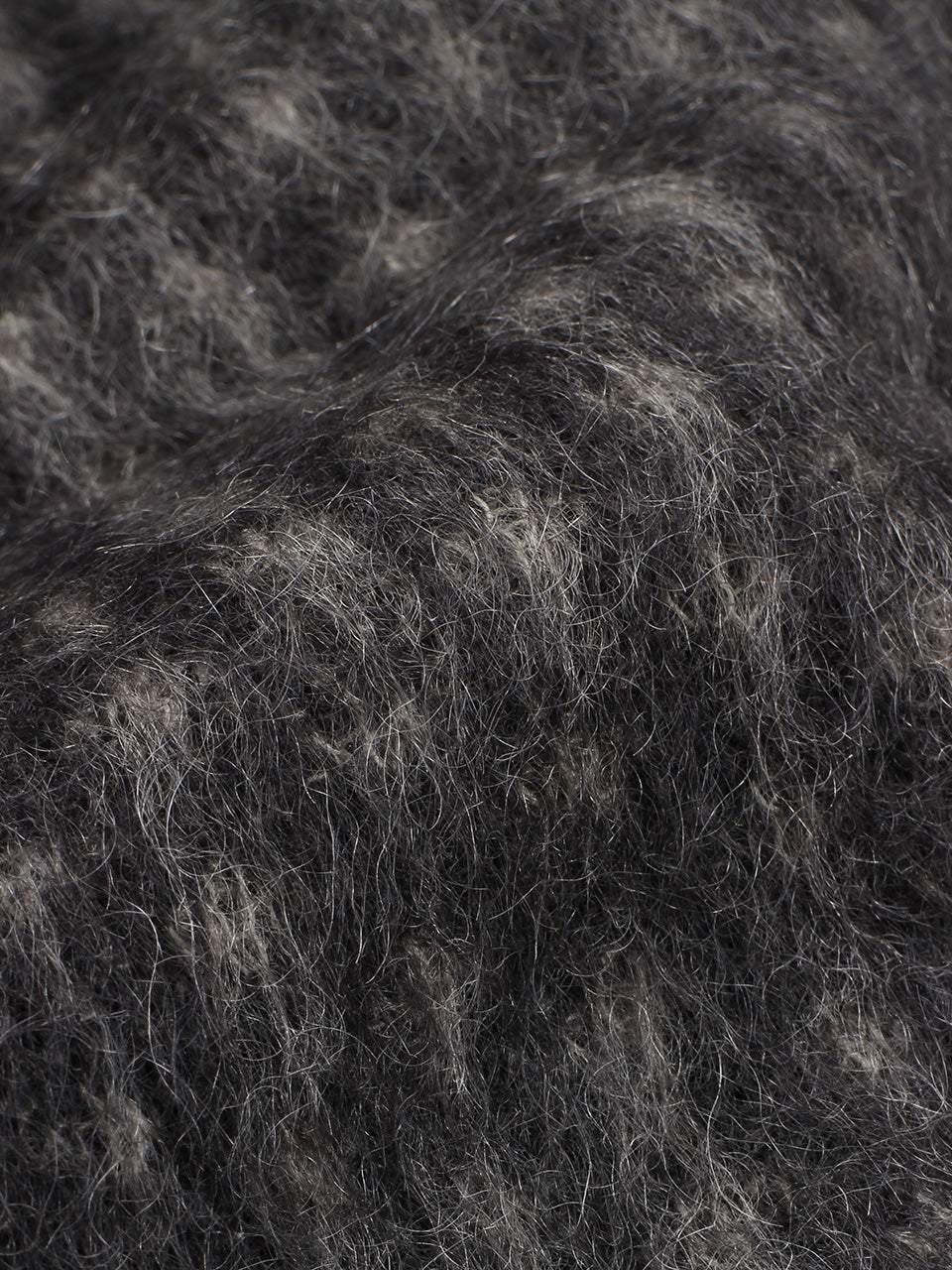 Mohair Big Knit (charcoal×ash grey)
