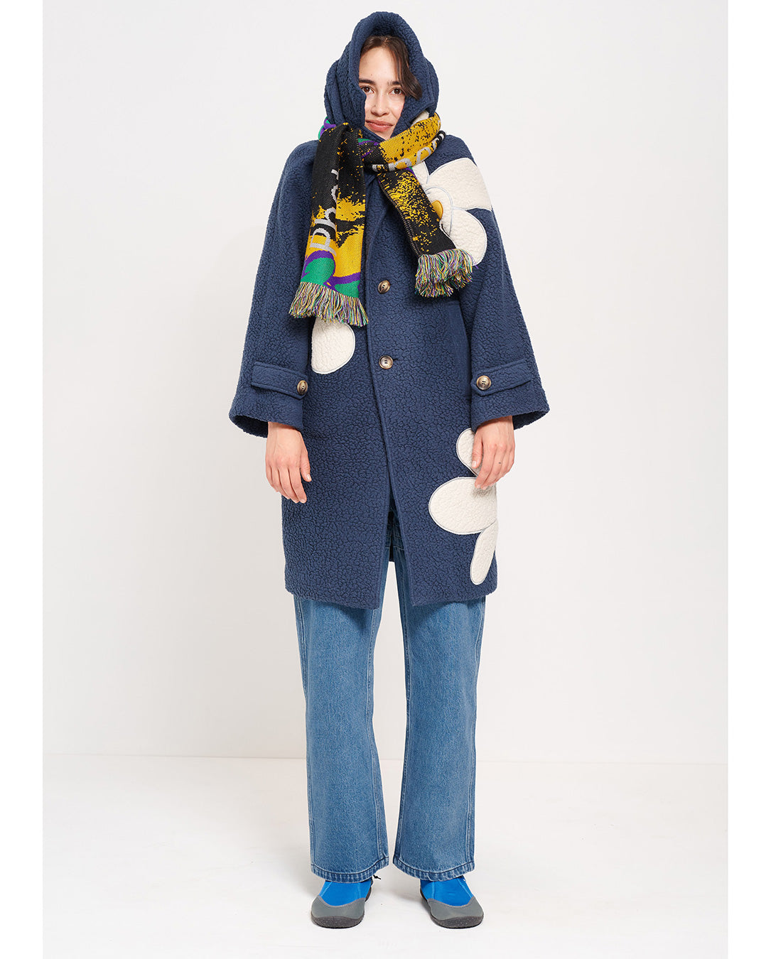 Liveable Recycle Sharing Coat (navy fog)