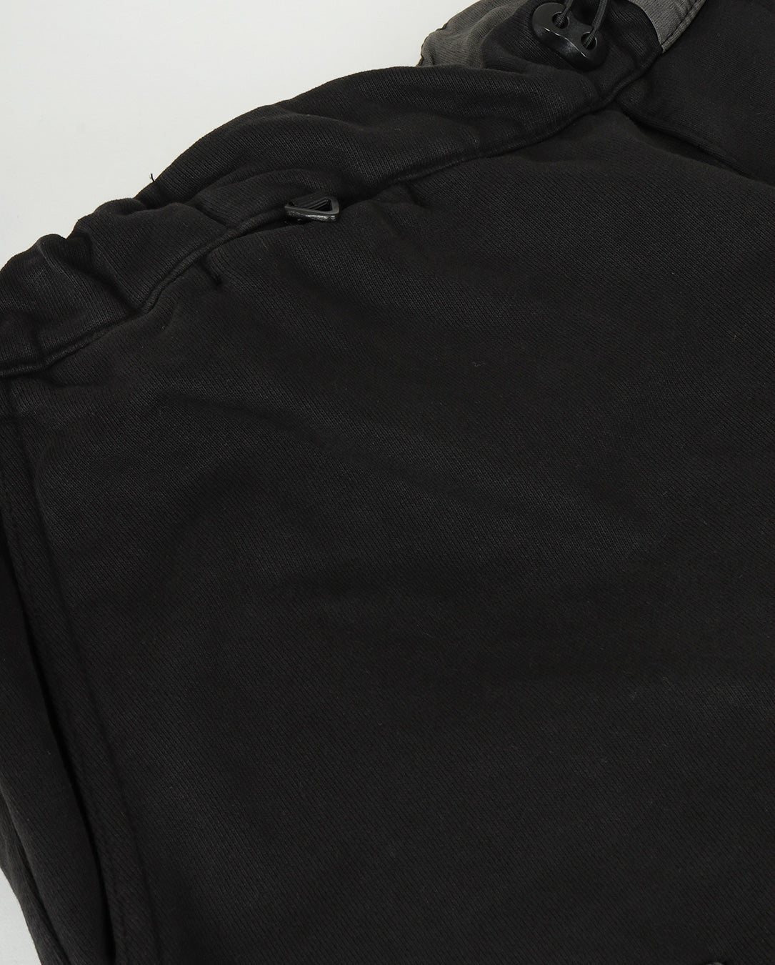 Pigment Dyed Cargo Sweat Pants black