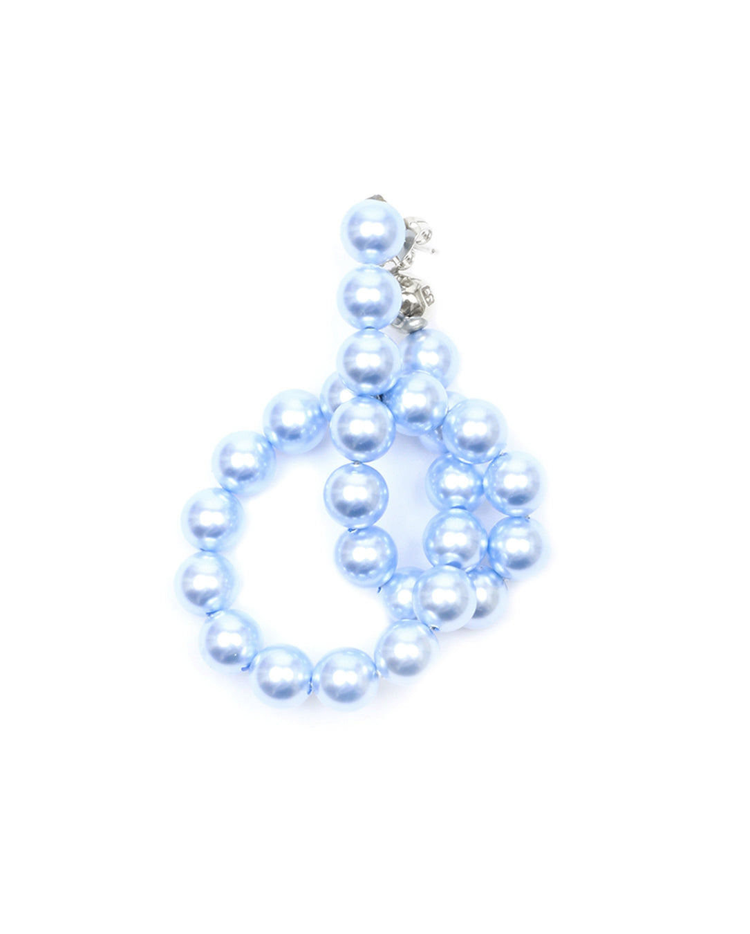 Knot Pearl Earring (blue)