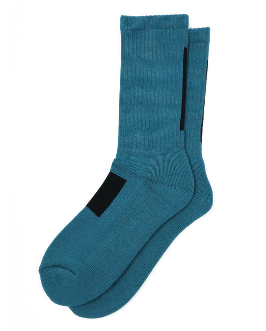 All-over pattern sports socks blue 