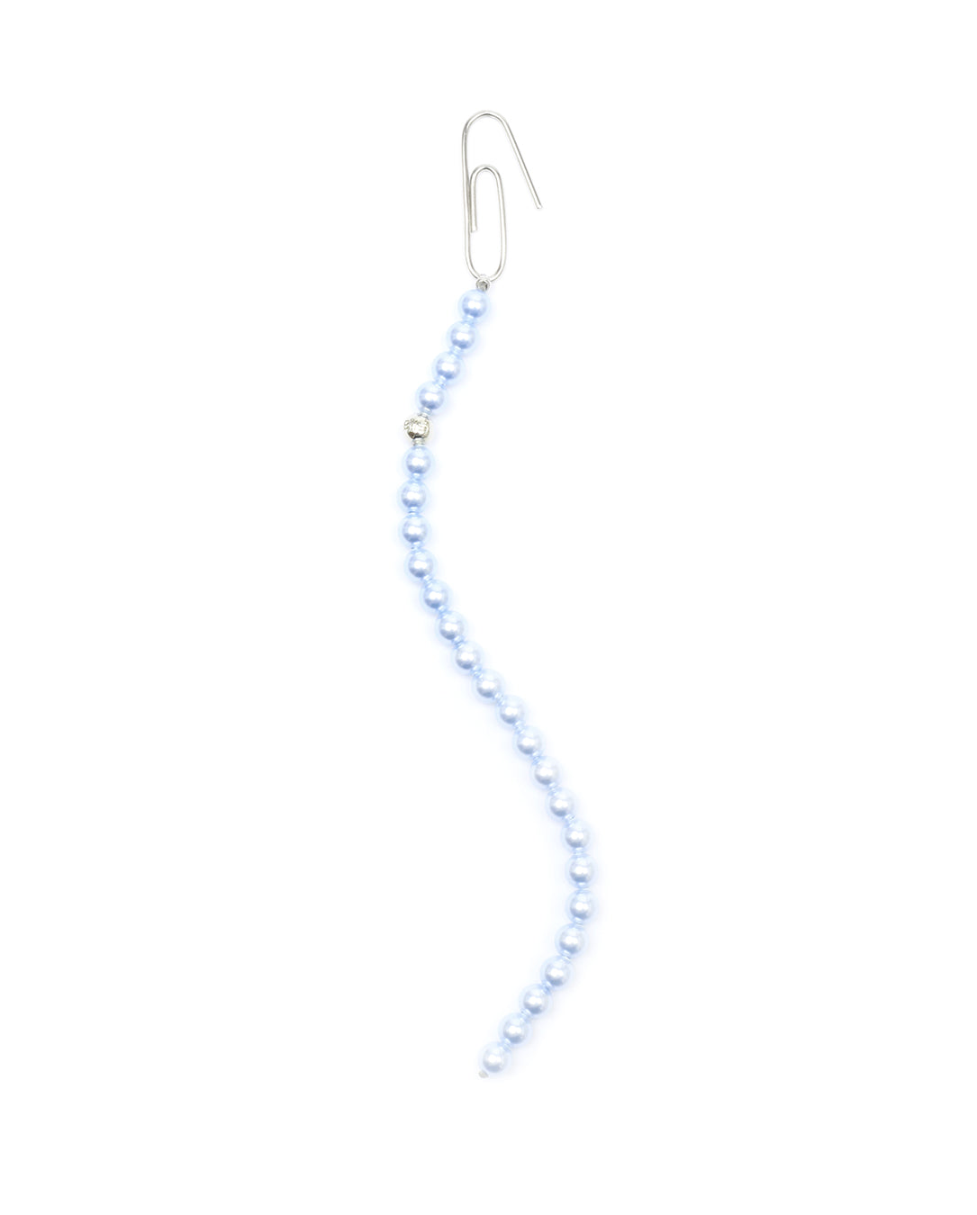 Strap Pearl Earring (blue)