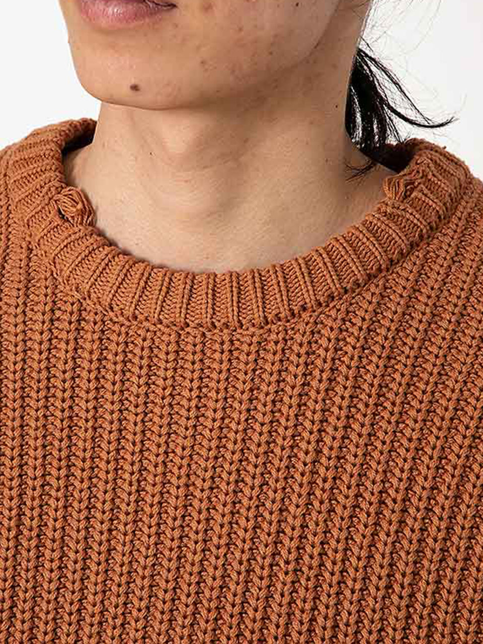Mix Woven Phat Sweater (camel)