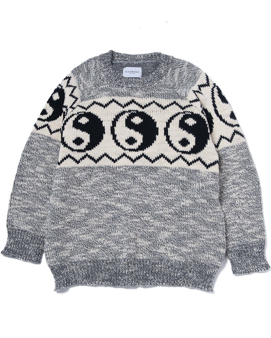 Yin-Yang Sweater gray 