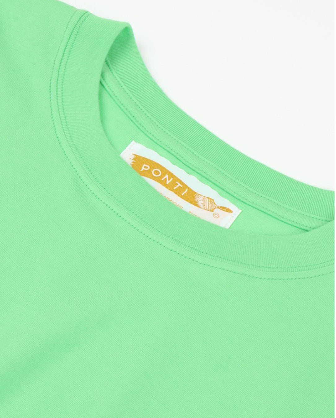 Mineral Print Cotton Jersey Top lime
