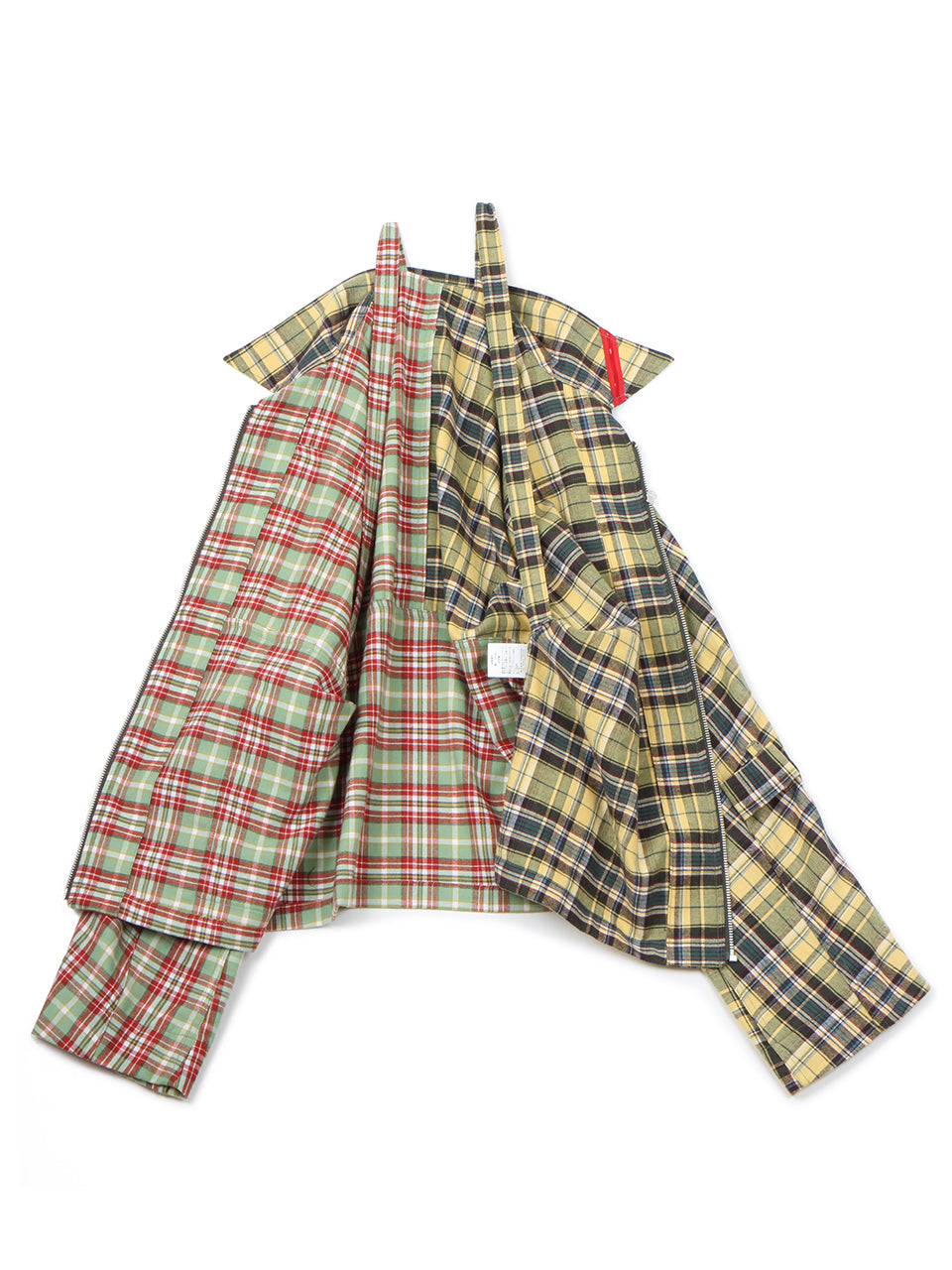 Zip Run Jacket Patch (green×yellow plaid) – LOVE nagoya