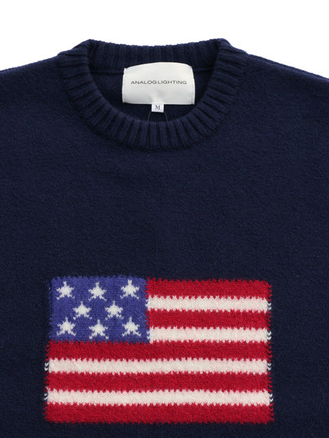 L/S Flag Knit (navy)