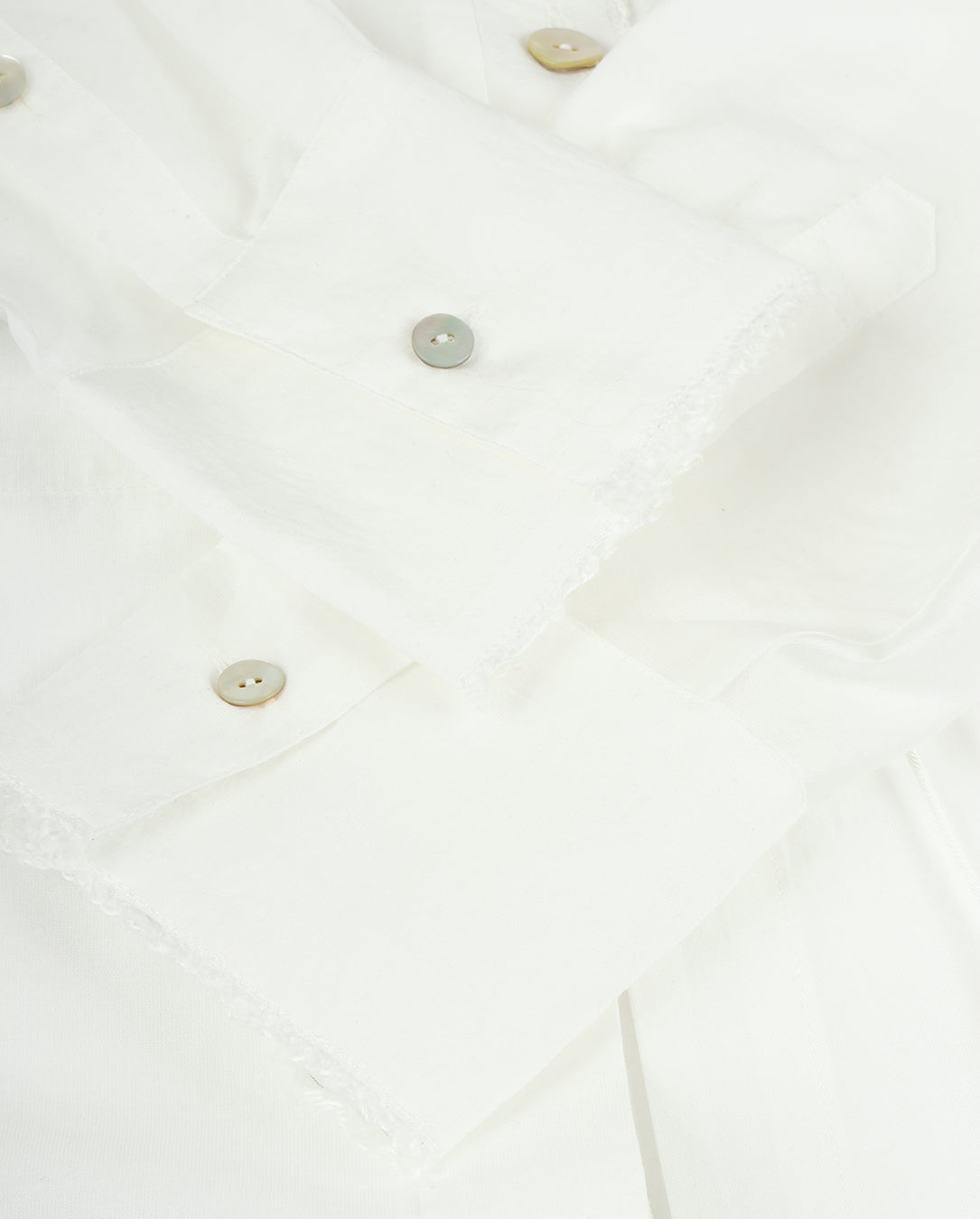 Sheer Long Shirt white